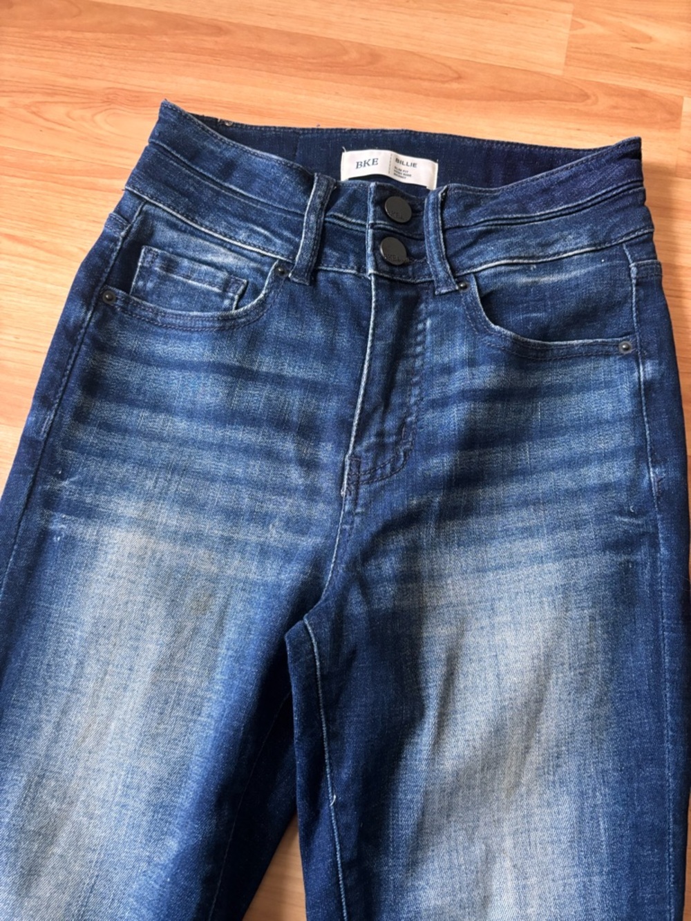 BKE High-Rise Skinny Jeans‎ - Dark Blue Wash